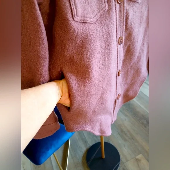 Aritzia Wilfred Free The Ganna Shirt Jacket Women’s Size S - Picture 7 of 9